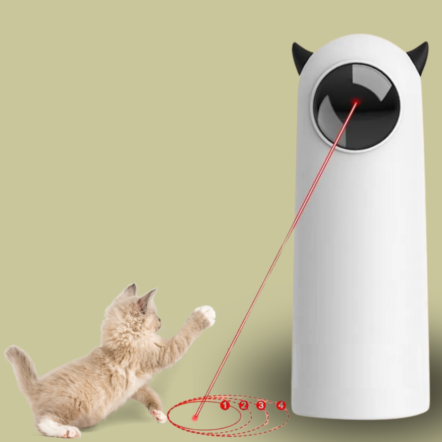 Automatyczny laser dla kota ROJECO